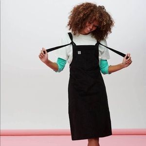 Lucy and Yak “Freyja” Midi Corduroy Dungaree Dress